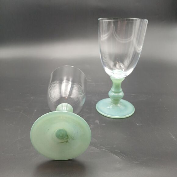 Isabelle Villeroy - Etsy Villeroy & Boch ISABELLE Wine Goblets Set of 2 Green Claret 6.75\